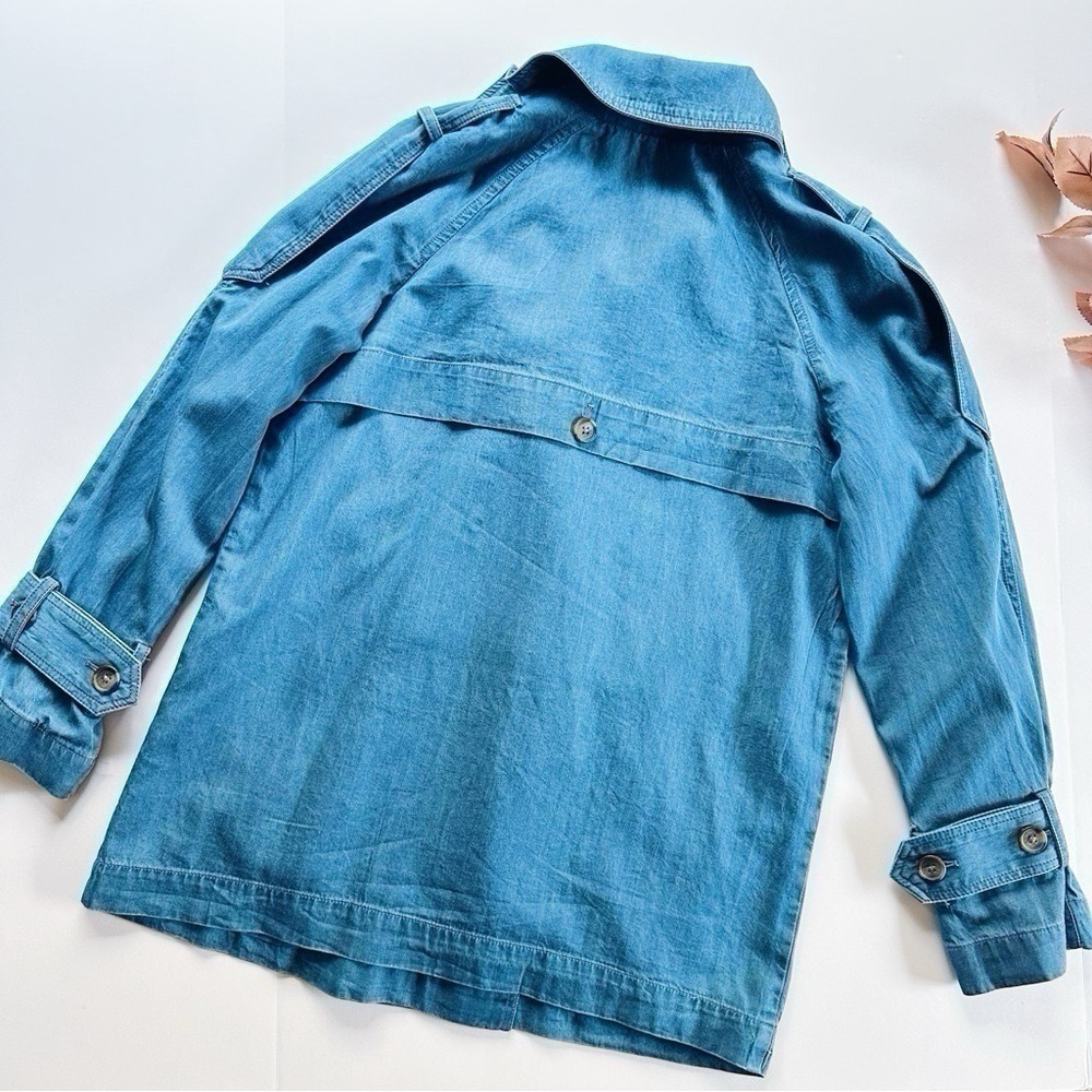 NEW Nic + Zoe Women’s Denim Femme Trench Coat - Picture 5 of 9